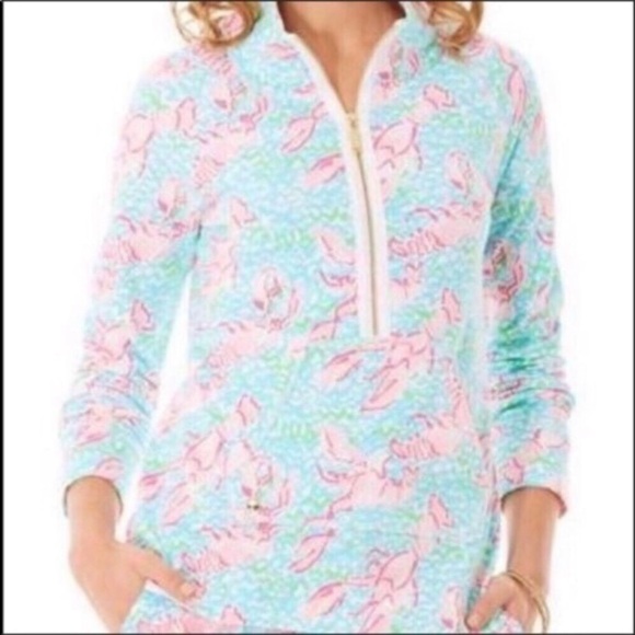 Lilly Pulitzer Lobstah Roll Popover XS *AS IS* - Picture 1 of 9